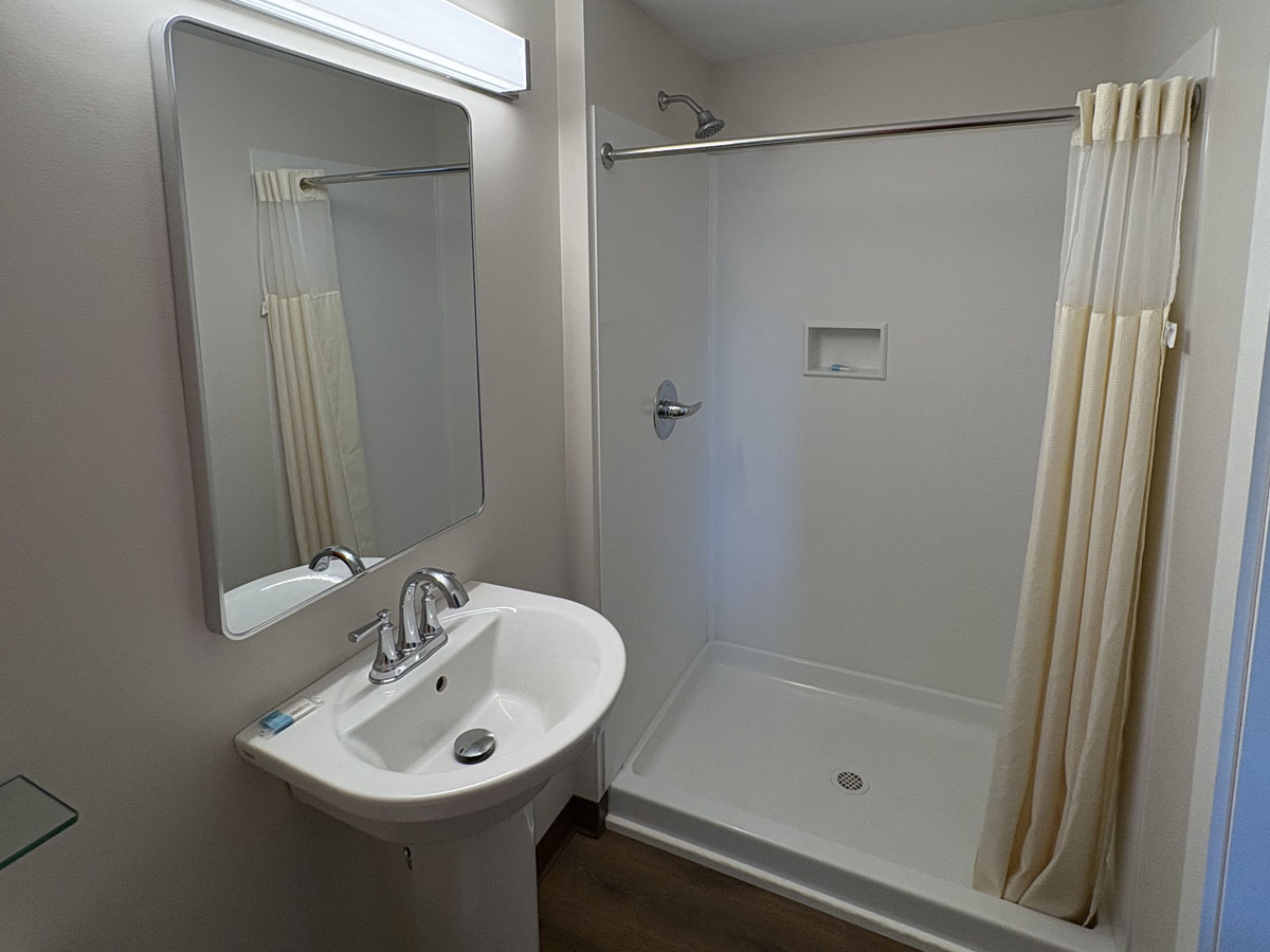 Renovated bathroom